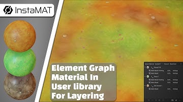 How to add element graph materials in the user library to use in layering projects - Instamat