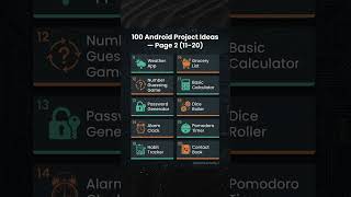 List of Android Development Projects ✨️#kotlin #androiddevelopment #programming