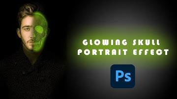 Glowing Skull Portrait Effect Photoshop Bangla Tutorial