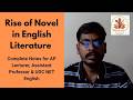 Rise of the Novel in English Literature | Complete Notes for AP Lecturer, UGC NET & SET English