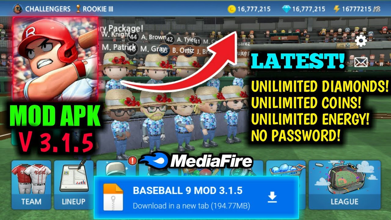 Baseball 9 mod apk 3.1.5🔥Baseball 9 hack mod apk latest version