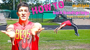 how to do multiple back handsprings outside