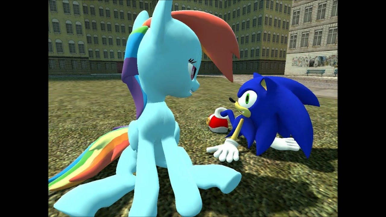 Rainbow Dash And Sonic The Hedgehog Slideshow Fastest Couple Alive