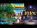 Crash bandicoot n sane trilogy 315 speedrun in 63507