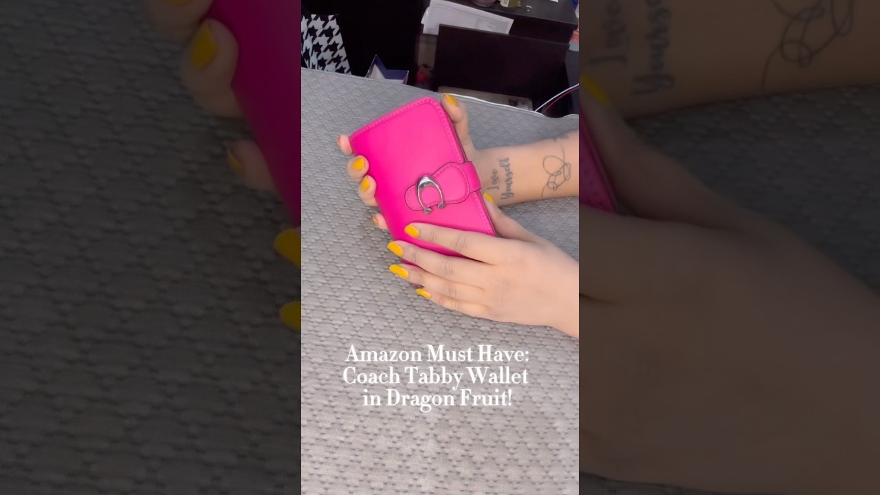 This Coach Tabby Wallet in Dragon Fruit is a Whole Vibe! 