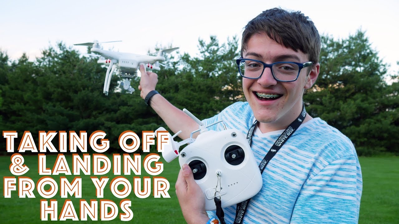 How to SAFELY Take Off and Land A Drone From Your Hands! - YouTube