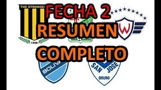 Bolivar con 2 victorias; el Tigre y un empate; Clásico en Potosi; Oriente golea! - LFPB - Fecha 2