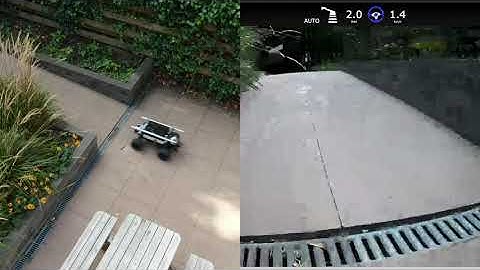 Great example of an unmanned, fully autonomous vehicle driving in an unstructured environment.