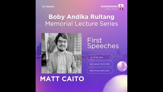 Lecture#3 - First Speeches: By Matt Caito