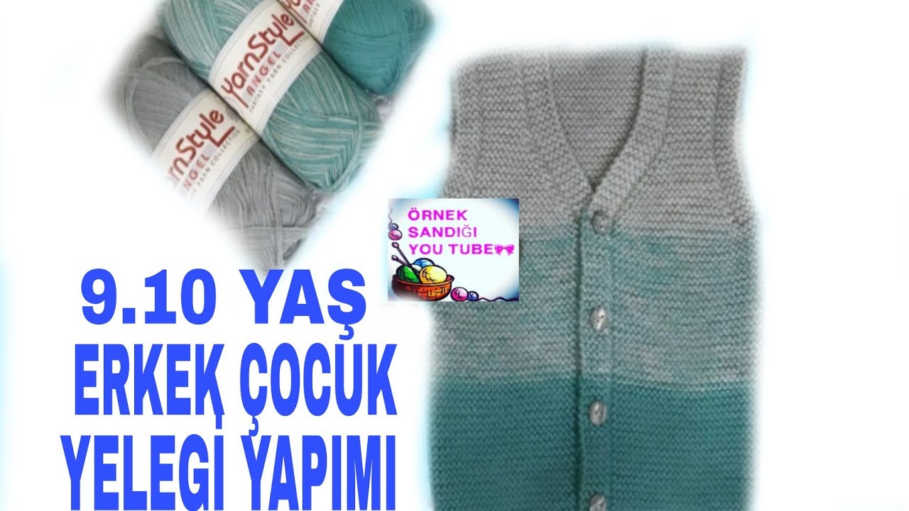 #çocukyelegi #yelek  9.10 YAŞ ERKEK ÇOCUK YELEĞİ ANLATIMI #örneksandığı #crochet #easyknitting
