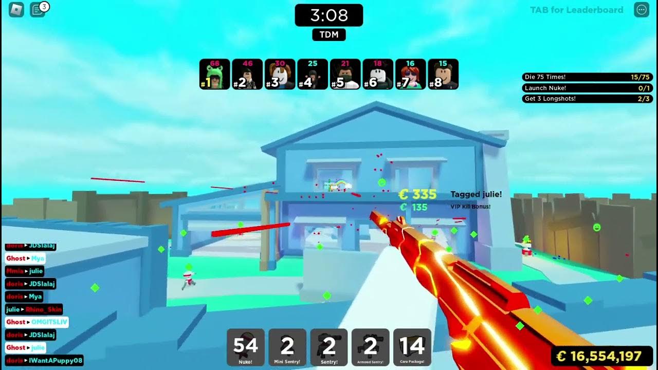 Vip Gun Only Challenge! Roblox Big Paintball YouTube