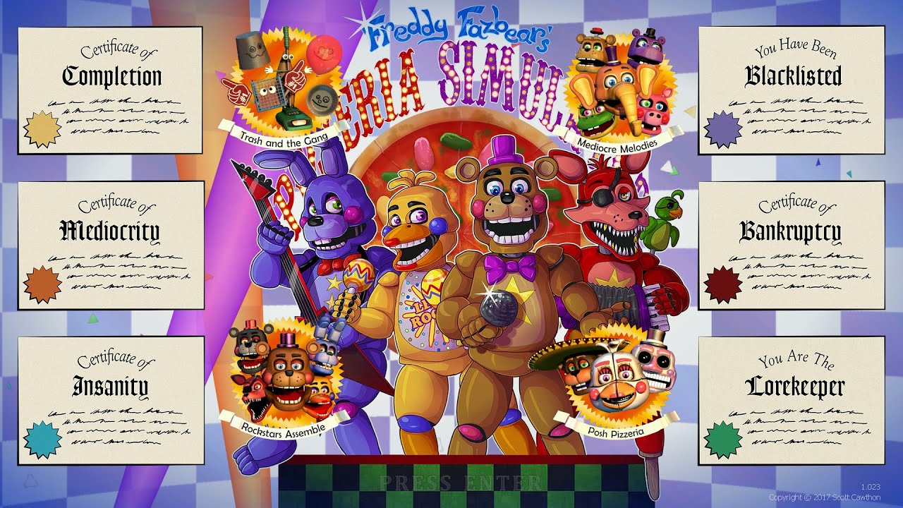 FNAF 6: All Achievements Complete!!!