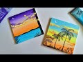 2 Paintings for beginners || 2 mini canvas paintings || aesthetic paintings