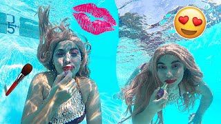 Doing A Full Face Of Makeup Underwater! | Extreme Makeup Challenge!