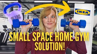 *SMALL SPACE* home gym storage solution! | IKEA HACK | DIY DANIE