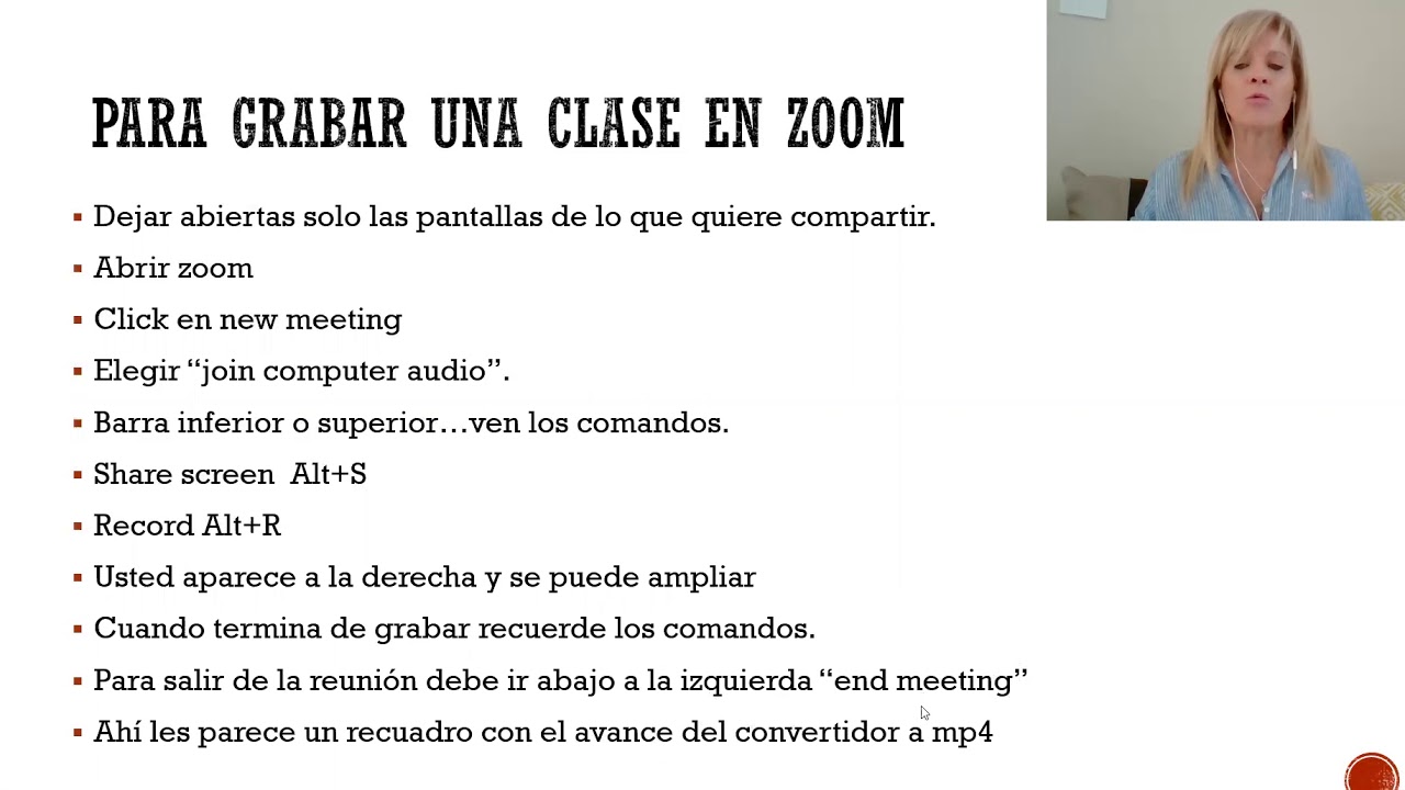 Como grabar una clase usando zoom YouTube Como grabar una clase usando zoom YouTube