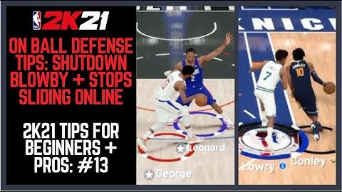 NBA 2K21 On Ball Defense Tutorial : Shutdown Blowby Animation. How to Master On Ball Defense #12