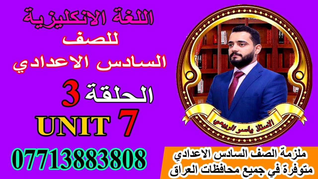 شرح الانكليزي / للصف السادس الاعدادي/ Unit 7 / الحلقه 3. ( المستقبل في الماضي future in the past )