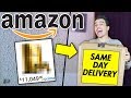 Buying 100% Random Amazon Packages! SAME DAY DELIVERY EDITION! *IT ACTUALLY WORKED*