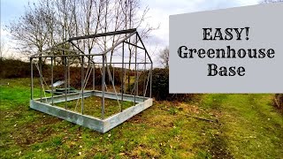 Building a Greenhouse! How to make a Greenhouse Base! Self Sufficient UK!