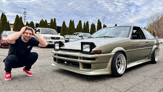 First test hits in the K swapped AE86 gets SKETCHY!