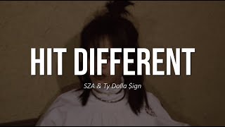 SZA - Hit Different (Clean Lyrics) (Ft. Ty Dolla $ign) Resimi