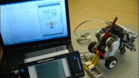 More demo with the gesture-control robot via using the mindsensors NXT touch panel