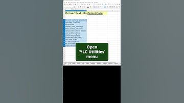 🐪 CAMEL CASE in LibreOffice Calc #shorts