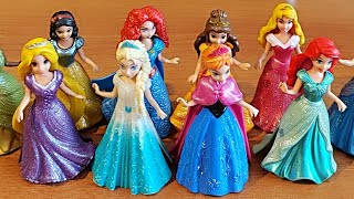 Satisfying Video l How to make Glossy Lolipops in to Rainbow Pool with Disney Princess Cutting ASMR