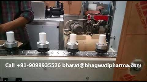 Empty 60ml Pet Bottle Automatic Shrink Sleeve Applicator with Heating Tunnel and Rotating Pucks