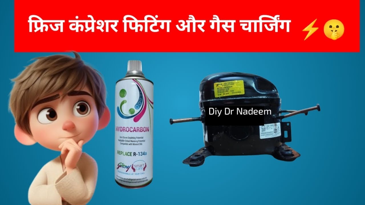  Compressor Installation | Gas Charging | Freez Mai Comparessor kese lagaye 