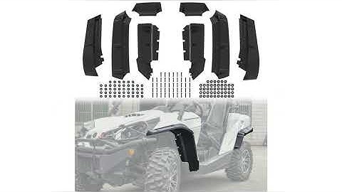 Installation of SAUTVS Fender Flares for Can Am Commander & Commander Max 800 1000 2011 to 2020