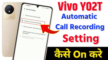 Vivo y02t Auto Call Recording Setting Kaise On Kare | How To Automatic Call Recording On Vivo y02t