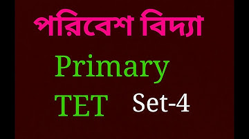 পরিবেশ বিদ্যা।।Primary TET//Environment science learning videos