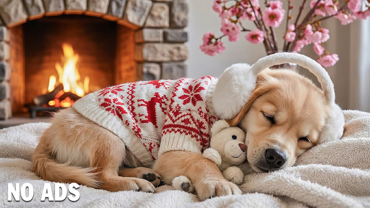 24 Hours of Relaxing Music 🐶🎅 Deep Sleep Puppy Calm Music 💖Dog Separation Anxiety Music 💤 No Ads