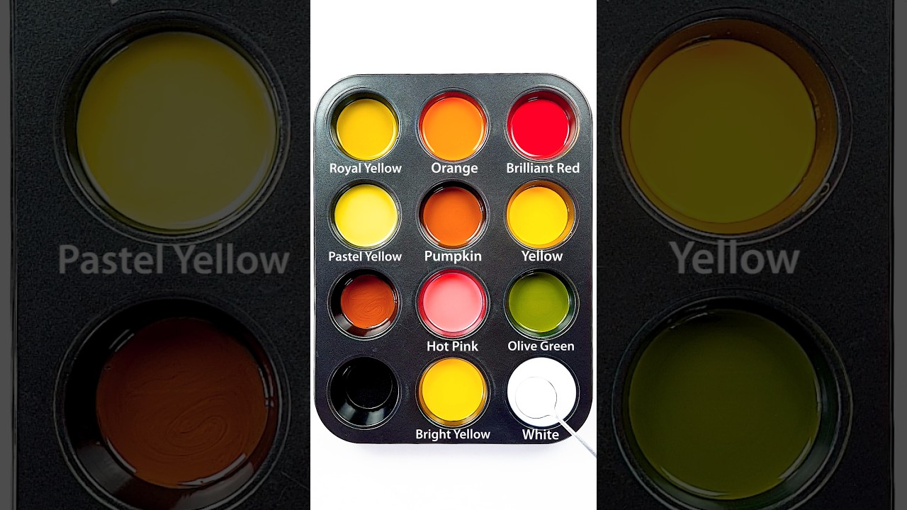 Увлекательное смешивание цветов: 4 краски, 8 прекрасных цветов 