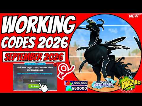 🔥LORE UPDATE🔥 ALL WORKING CODES FOR CREATURES OF SONARIA IN 2026! ROBLOX CREATURES OF SONARIA CODES