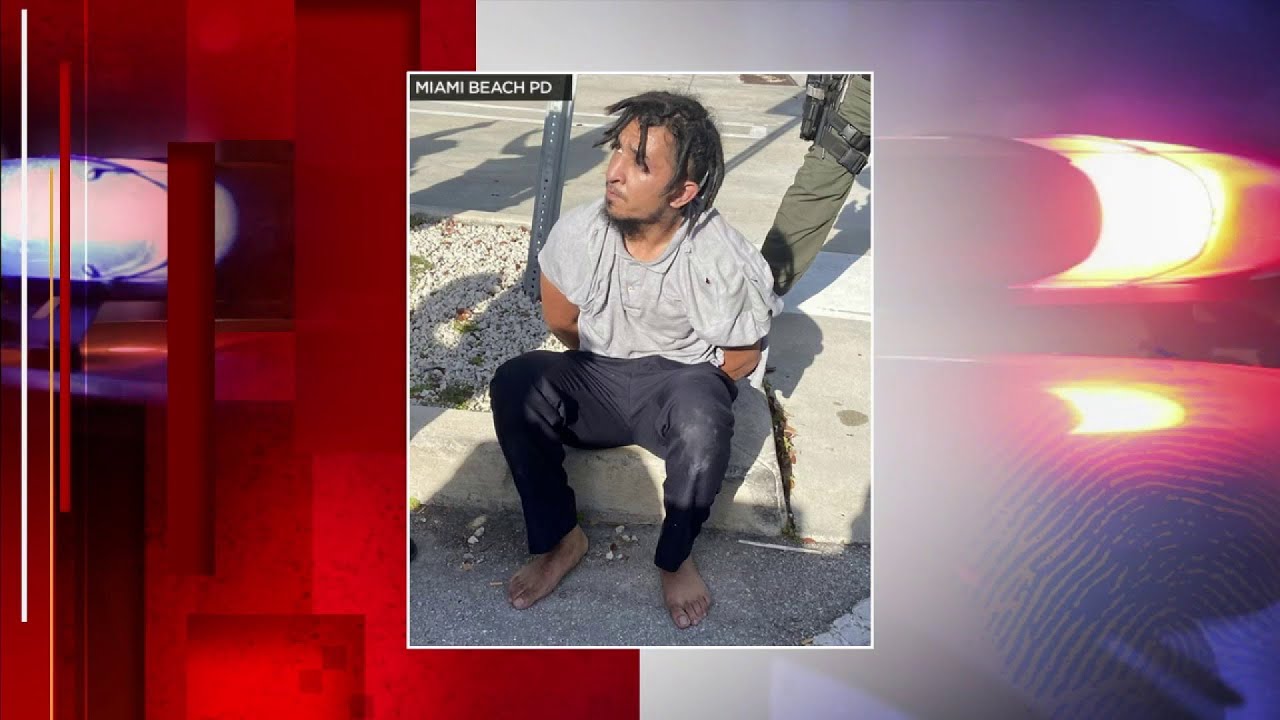 Miami Beach police arrest man accused of attacking elderly woman - YouTube