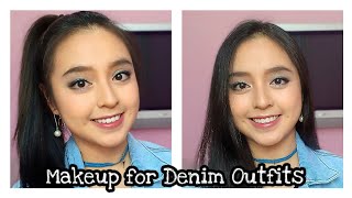 Makeup for denim outfits