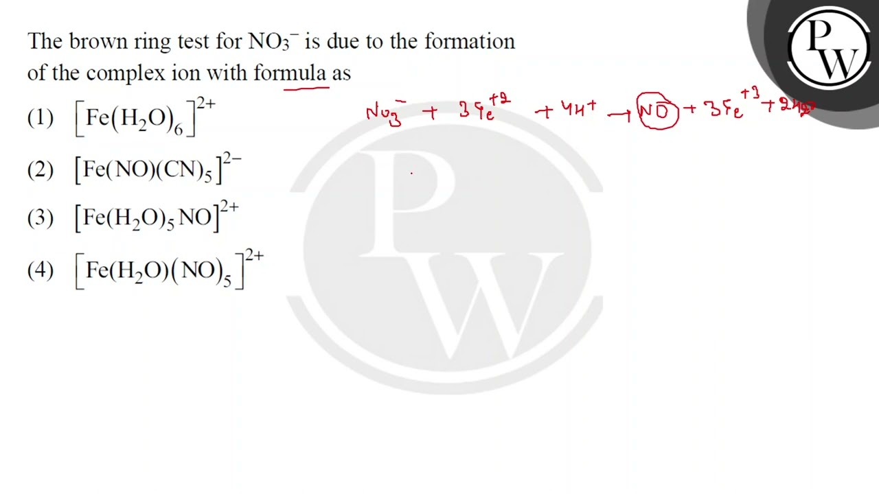 Brown ring test is used for the identification of