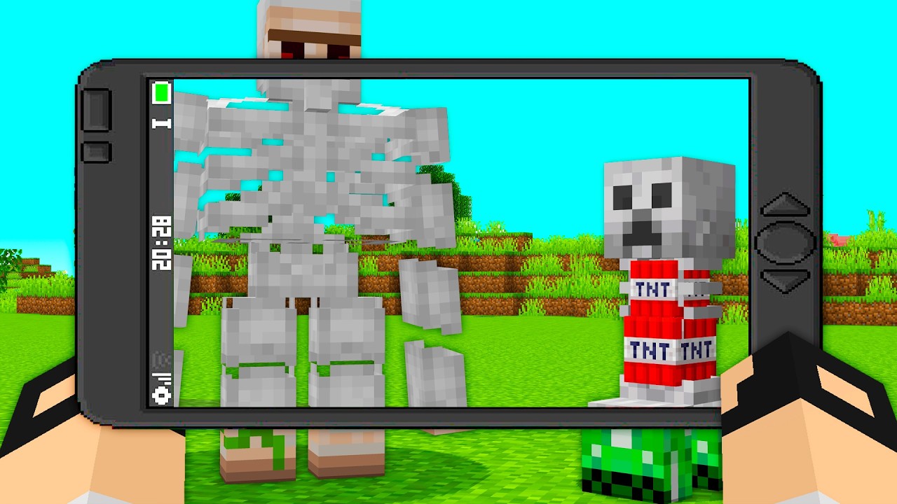 Usei um CELULAR com RAIO-X pra VER DENTRO DOS MOBS no Minecraft