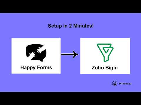 HappyForms to Zoho Bigin Integration (Free Plugin) | Integrazo Automator
