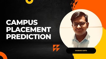 Campus placement prediction #classification #machinelearning  #dataanalysis #python  #sklearn
