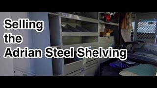 Selling the Adrian Steel shelves on craigslist