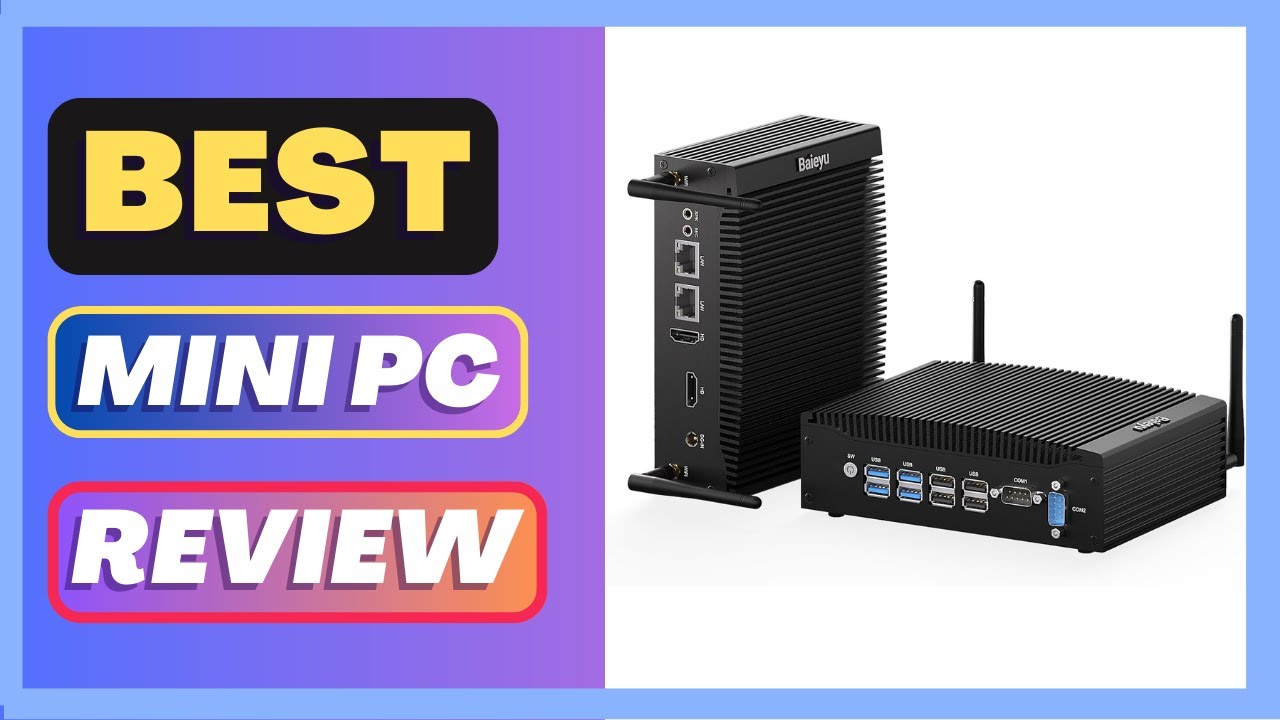 Baieyu Mini PC Core i5-8260U, Fanless Industrial PC Windows