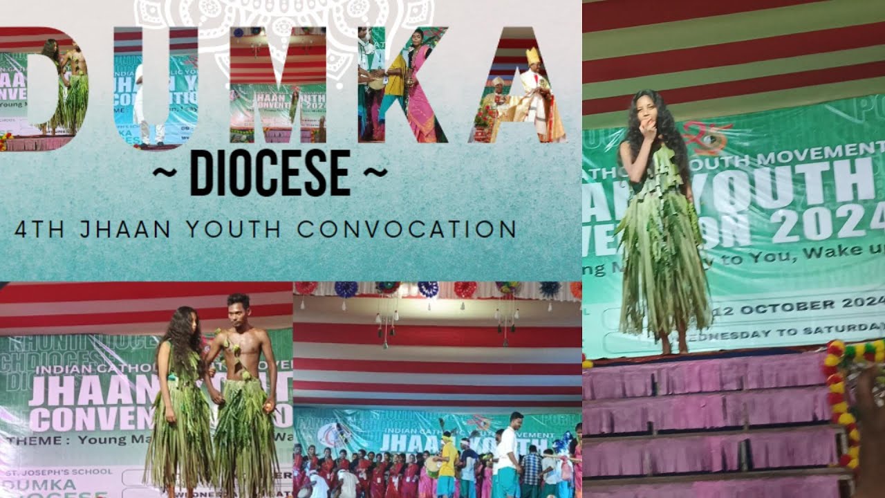 DUMKA DIOCESE'S SANTHALI DANCE AT JHAAN YOUTH MEET SHOWCASE VIBRANT CULTURE OF 14 SANTHALI TRIBE!