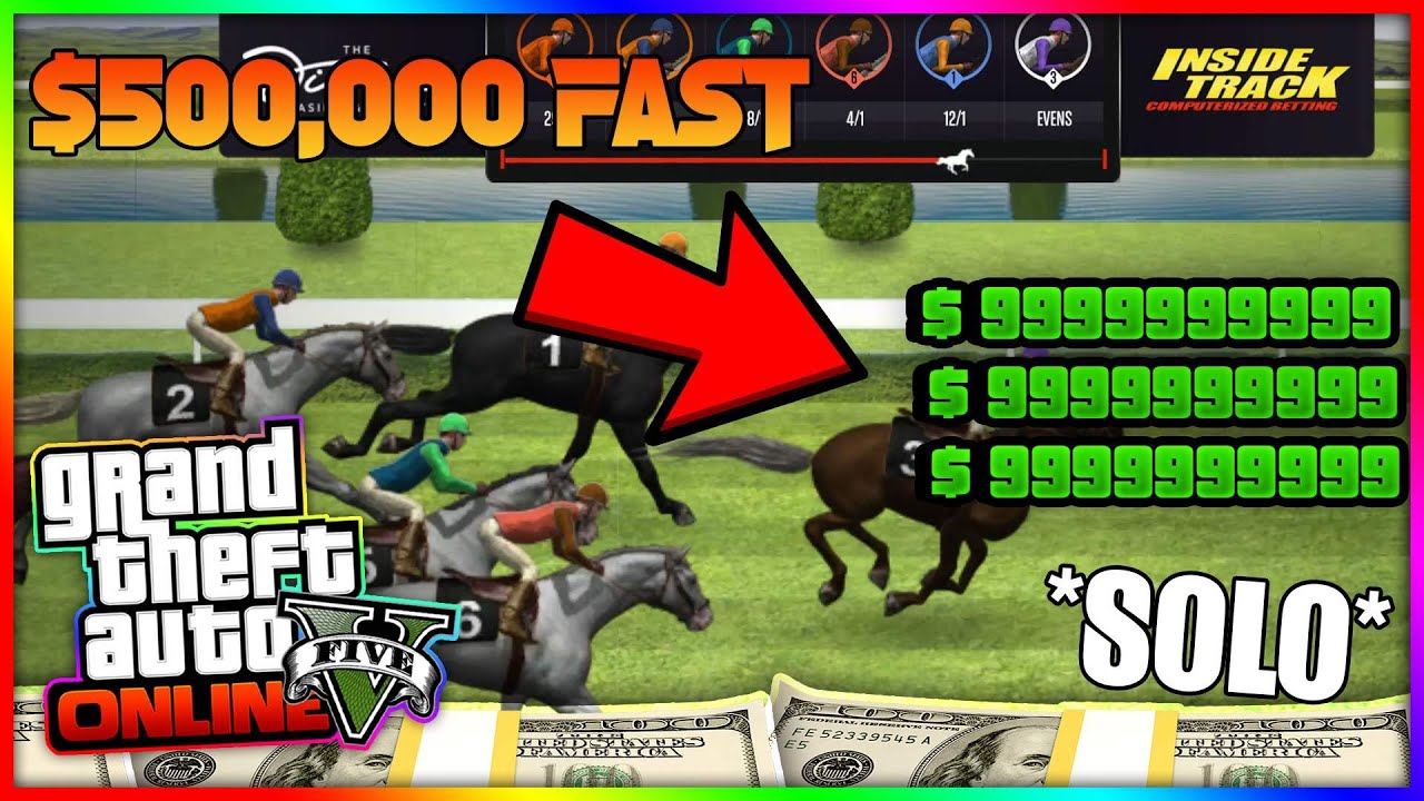 500,000 FAST With This SOLO Horse Race MONEY GLITCH GTA 5 ONLINE AFTER