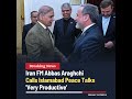 Iran FM Araghchi Calls Islamabad Peace Talks “Very Productive” #iran #araghchi #islamabad #shorts