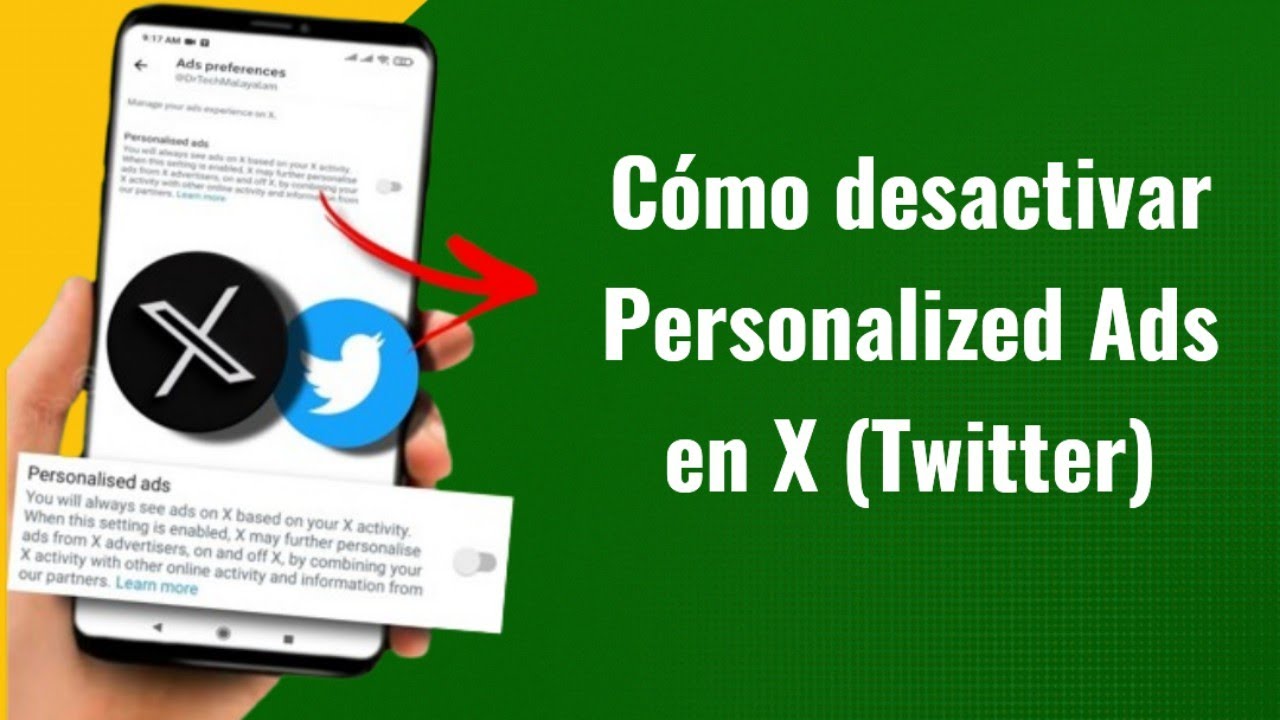 Cómo desactivar Personalized Ads en X (Twitter) | español