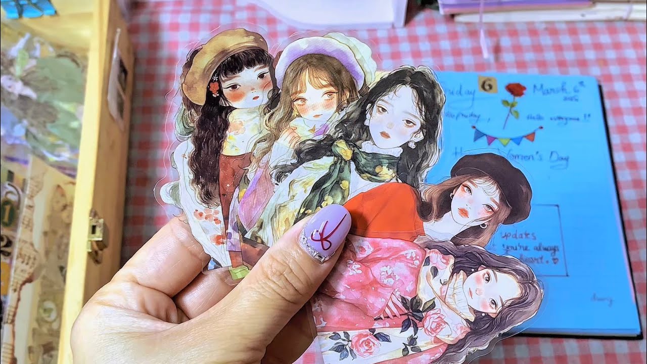 [⭐️DIY Stickers 💙] Plan With Me: DIY Stickers for Women’s Day